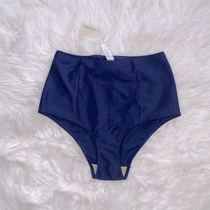 American Apparel High Waisted Navy Swim Bottom